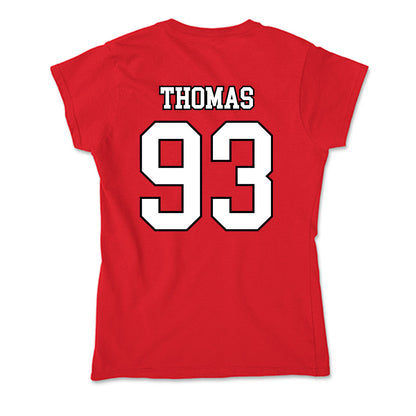 Youngstown State - NCAA Football : Justin Thomas - Soft Style Women’s T-Shirt-1