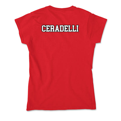 Youngstown State - NCAA Men's Tennis : Matteo Ceradelli - Soft Style Women’s T-Shirt-1
