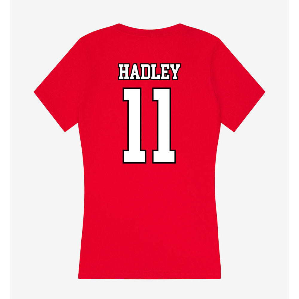 Youngstown State - NCAA Baseball : Caleb Hadley - Women's V-Neck T-Shirt-1