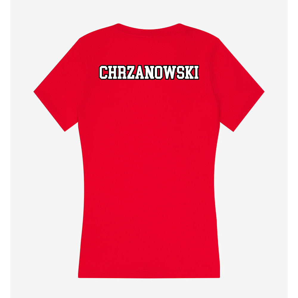 Youngstown State - NCAA Women's Bowling : Amy Chrzanowski - Women's V-Neck T-Shirt-1