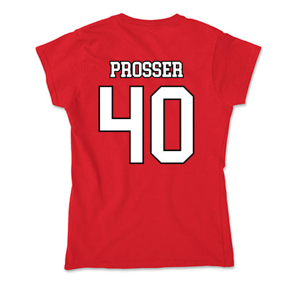 Youngstown State - NCAA Baseball : Braxton Prosser - Soft Style Women’s T-Shirt-1