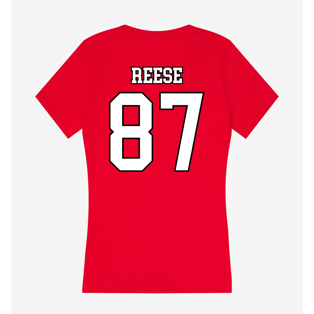 Youngstown State - NCAA Football : Alex Reese - Women's V-Neck T-Shirt-1
