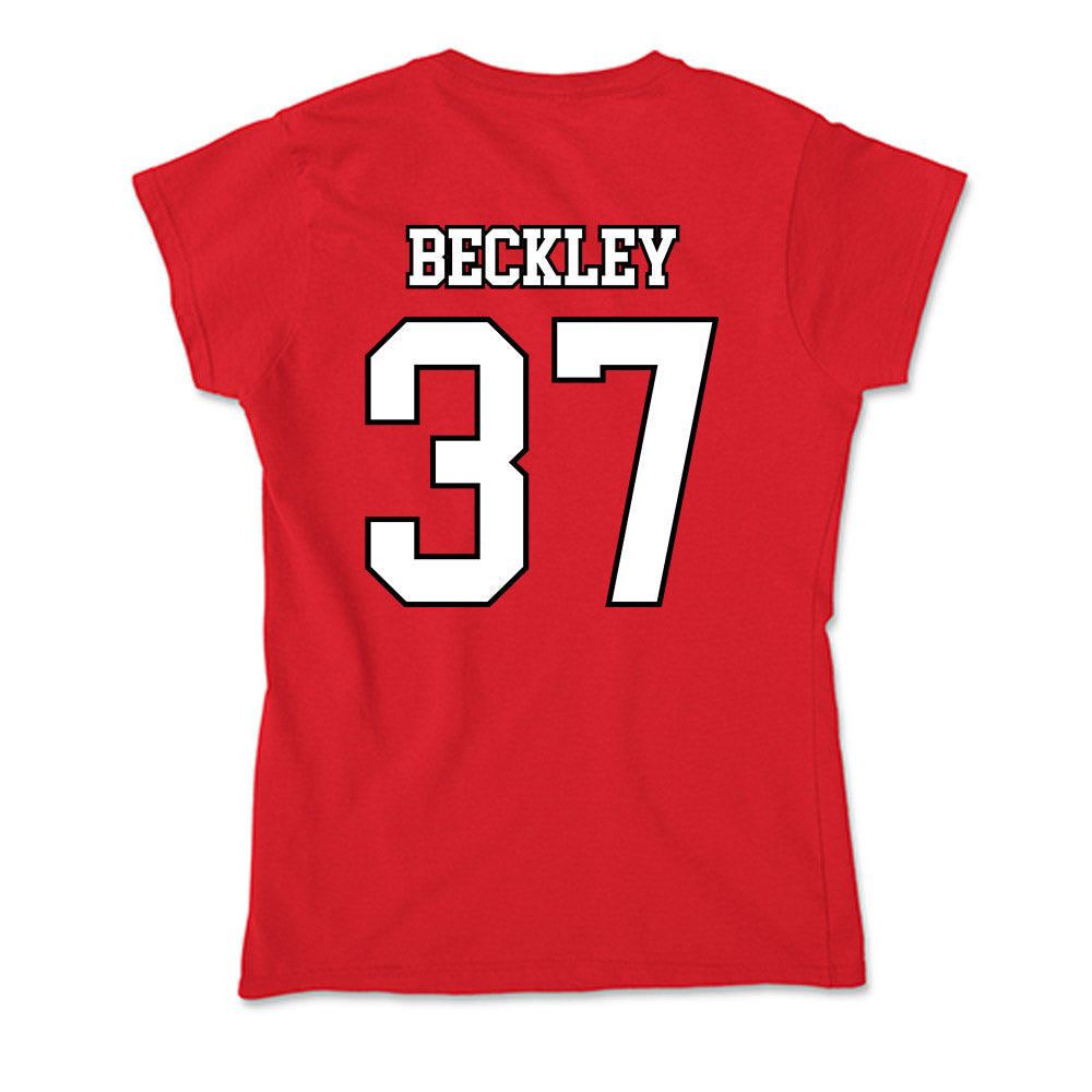 Youngstown State - NCAA Baseball : Nathan Beckley - Soft Style Women’s T-Shirt-1