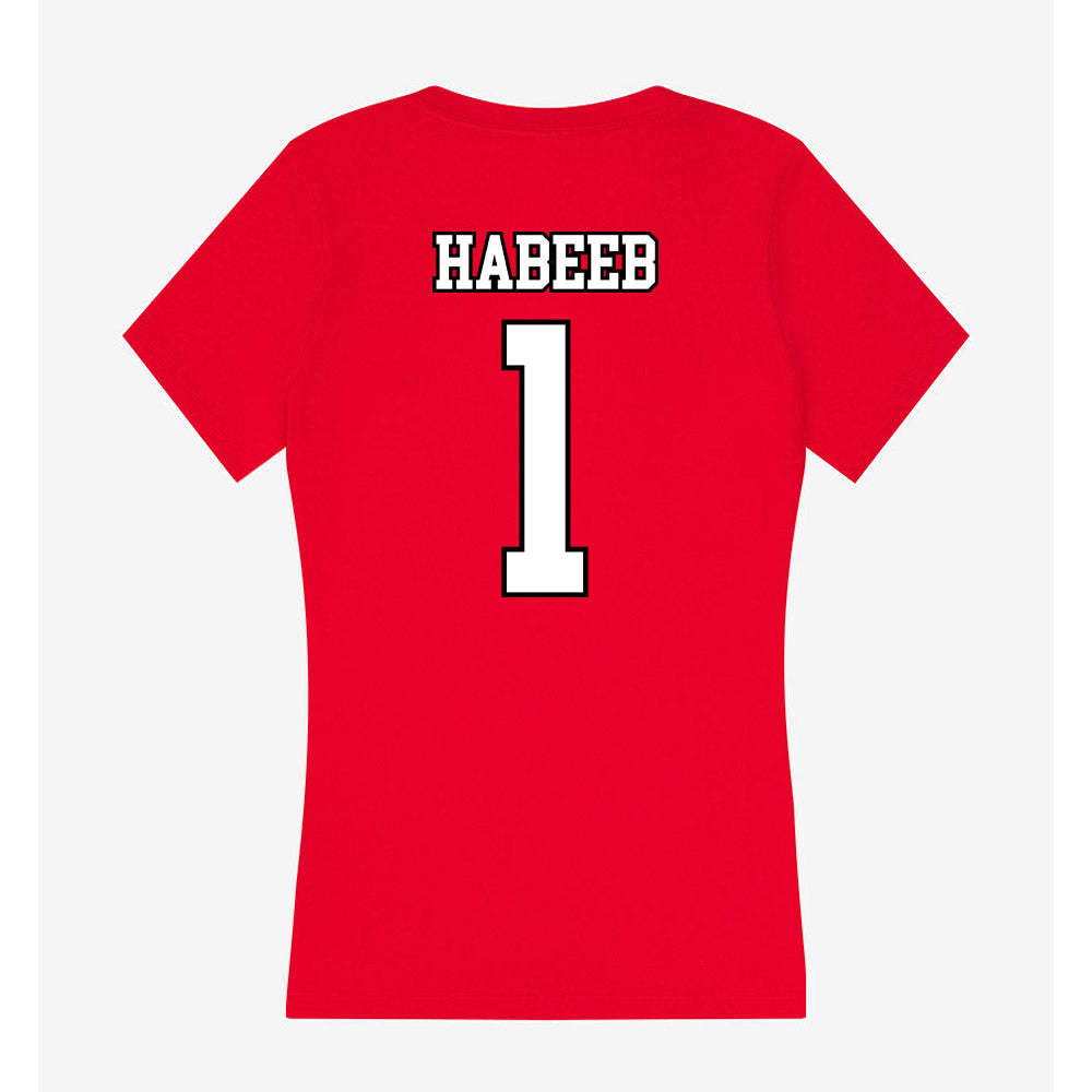 Youngstown State - NCAA Women's Volleyball : Brie Habeeb - Women's V-Neck T-Shirt-1