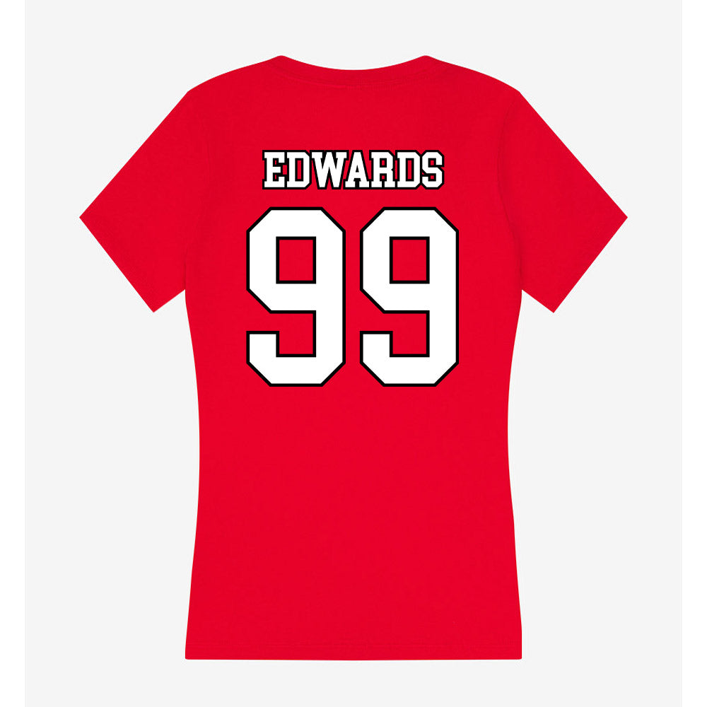 Youngstown State - NCAA Women's Lacrosse : Alyssa Edwards - Women's V-Neck T-Shirt-1