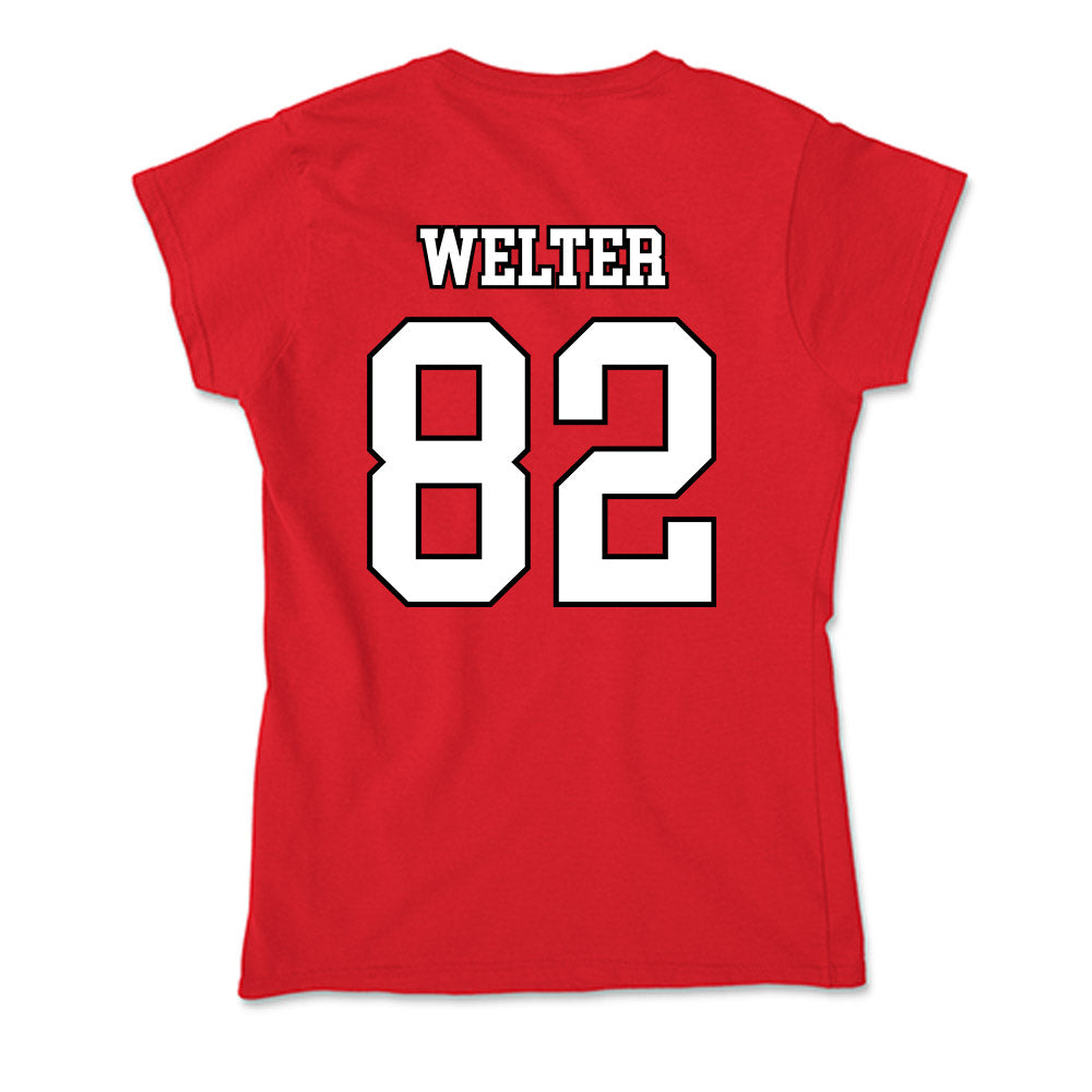 Youngstown State - NCAA Football : Max Welter - Soft Style Women’s T-Shirt-1