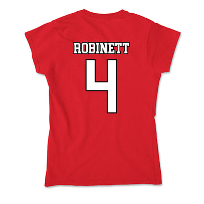 Youngstown State - NCAA Men's Basketball : Tyler Robinett - Soft Style Women’s T-Shirt-1