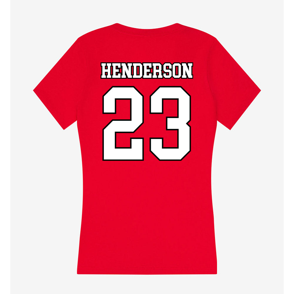 Youngstown State - NCAA Football : Stephen Henderson - Women's V-Neck T-Shirt-1