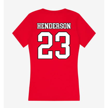 Youngstown State - NCAA Football : Stephen Henderson - Women's V-Neck T-Shirt-1