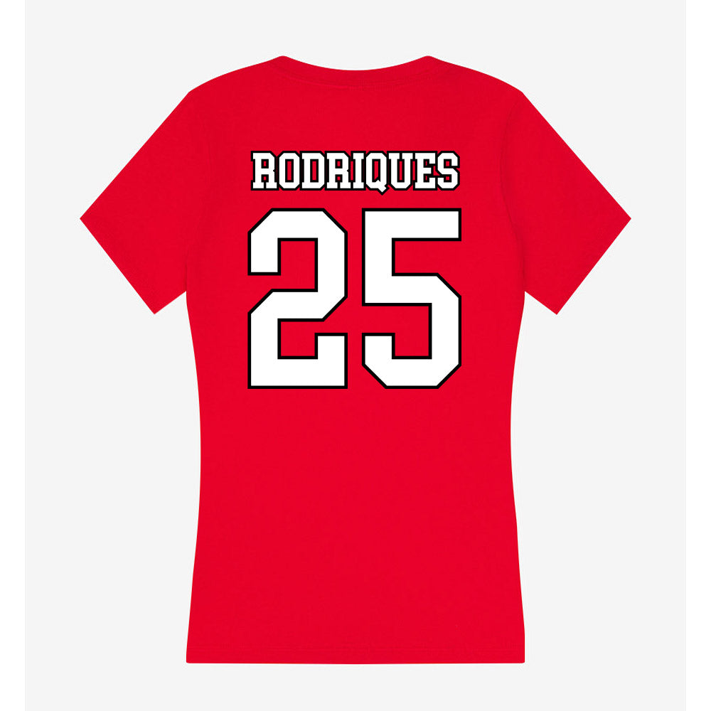 Youngstown State - NCAA Baseball : Michael Rodriques - Women's V-Neck T-Shirt-1