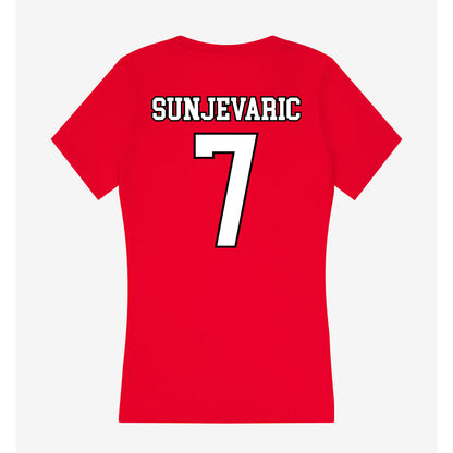 Youngstown State - NCAA Women's Soccer : Eva Sunjevaric - Women's V-Neck T-Shirt-1