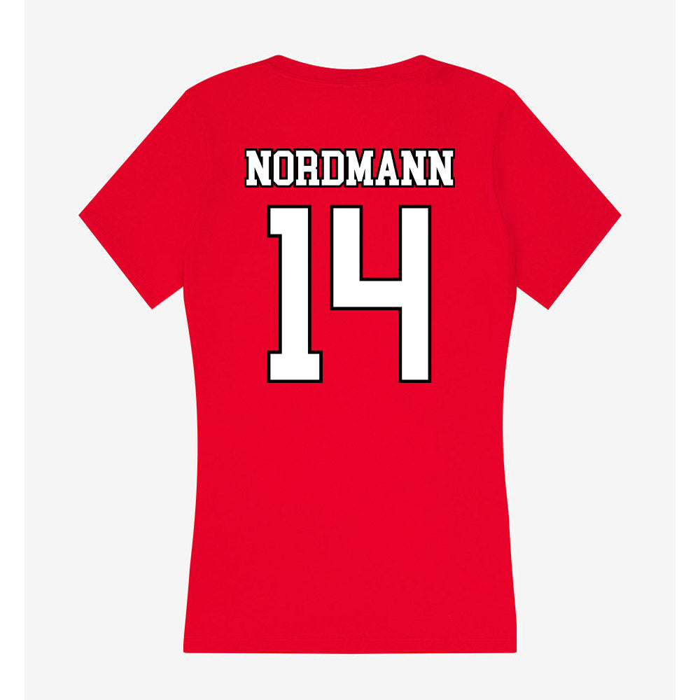 Youngstown State - NCAA Women's Volleyball : Taya Nordmann - Women's V-Neck T-Shirt-1