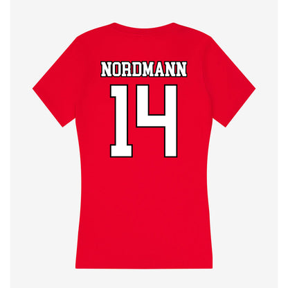 Youngstown State - NCAA Women's Volleyball : Taya Nordmann - Women's V-Neck T-Shirt-1