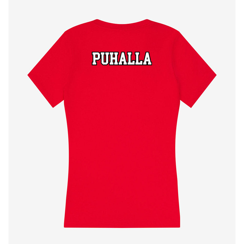 Youngstown State - NCAA Men's Track & Field : Jacob Puhalla - Women's V-Neck T-Shirt-1