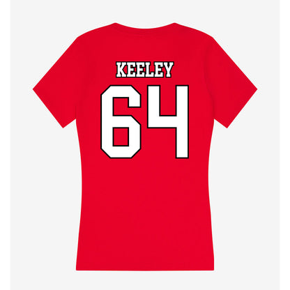 Youngstown State - NCAA Football : Matthew Keeley - Women's V-Neck T-Shirt-1
