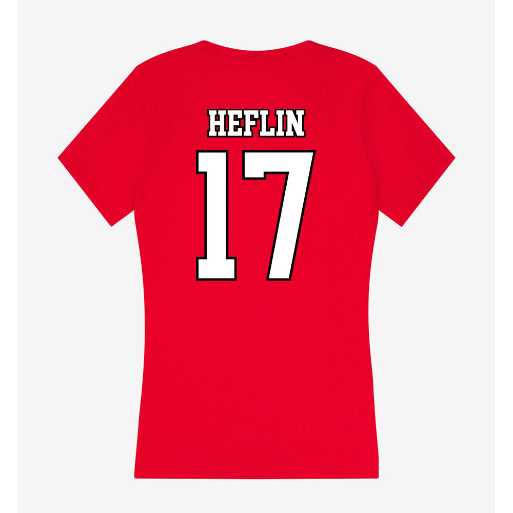 Youngstown State - NCAA Baseball : Tyler Heflin - Women's V-Neck T-Shirt-1