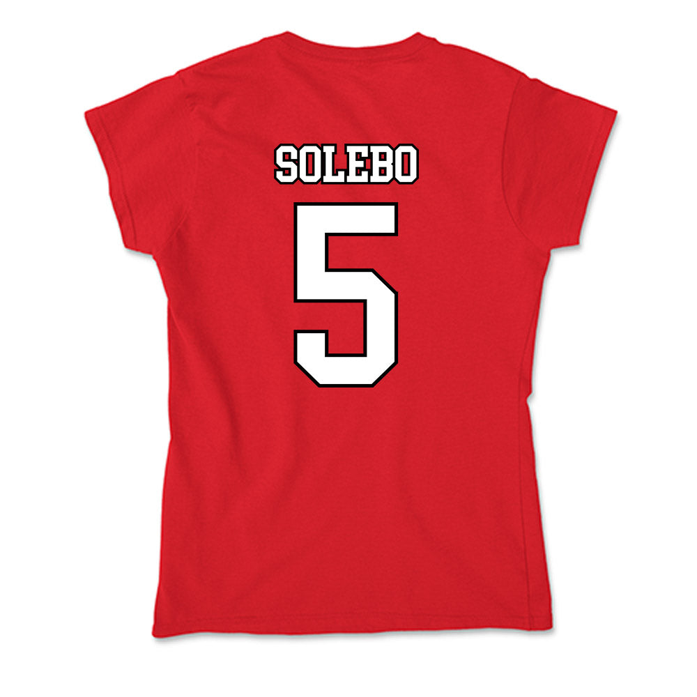 Youngstown State - NCAA Men's Basketball : Shaheed Solebo - Soft Style Women’s T-Shirt-1