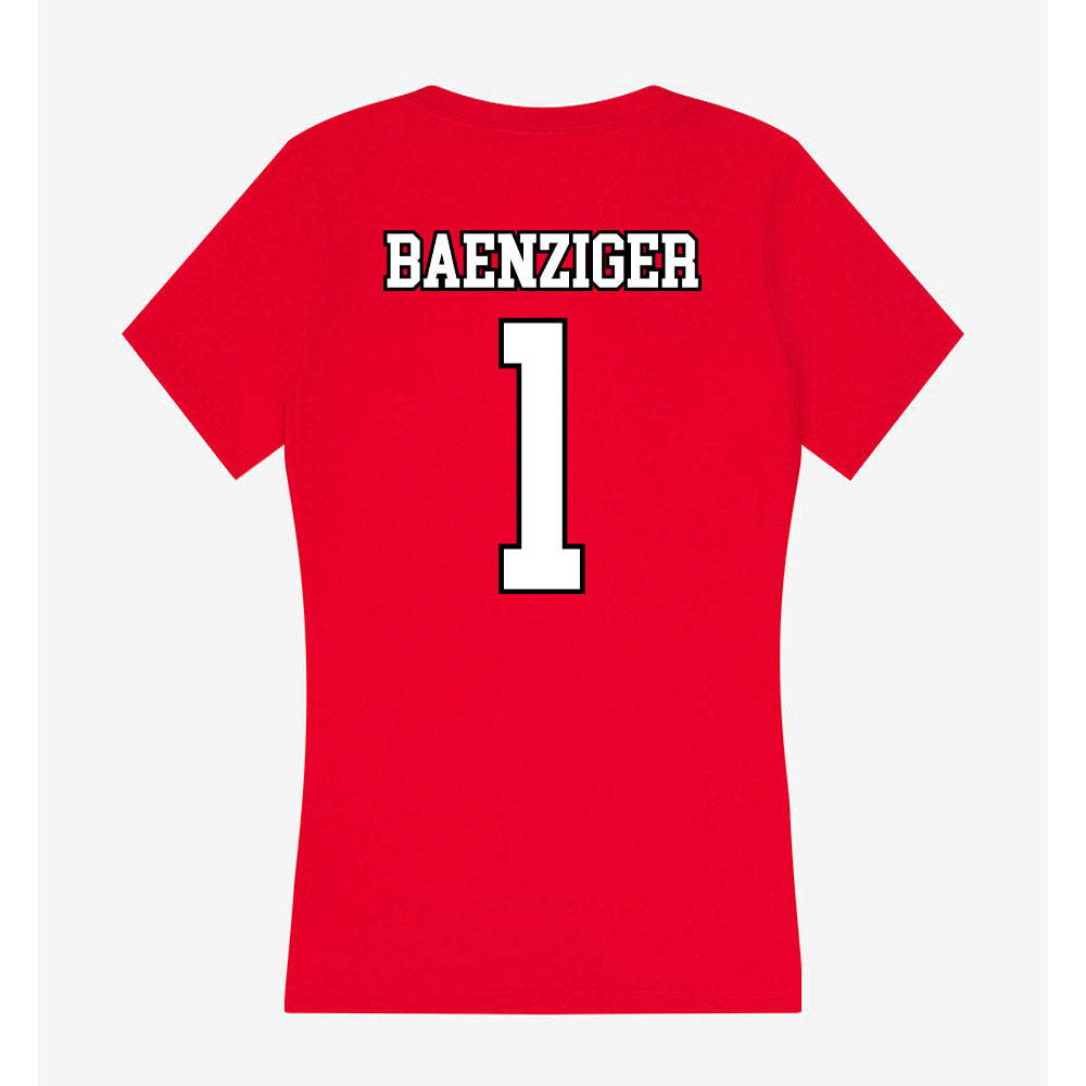 Youngstown State - NCAA Women's Lacrosse : Claire Baenziger - Women's V-Neck T-Shirt-1