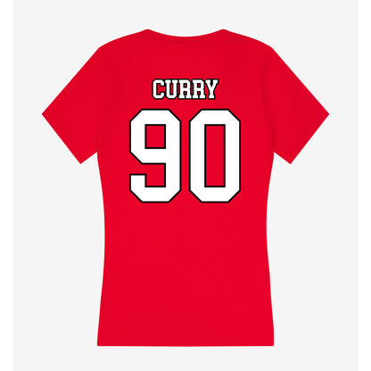 Youngstown State - NCAA Football : Ebony Curry - Women's V-Neck T-Shirt-1