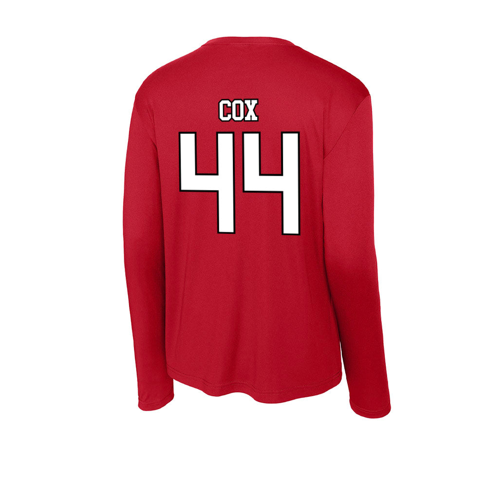 Youngstown State - NCAA Baseball : Banks Cox - Activewear Long Sleeve T-Shirt-1