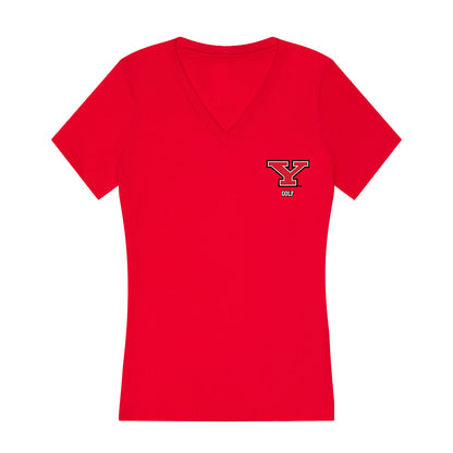Youngstown State - NCAA Men's Golf : Conner Stevens - Women's V-Neck T-Shirt-0