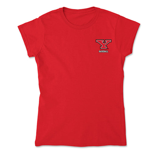 Youngstown State - NCAA Baseball : Tyler Heflin - Soft Style Women’s T-Shirt-0