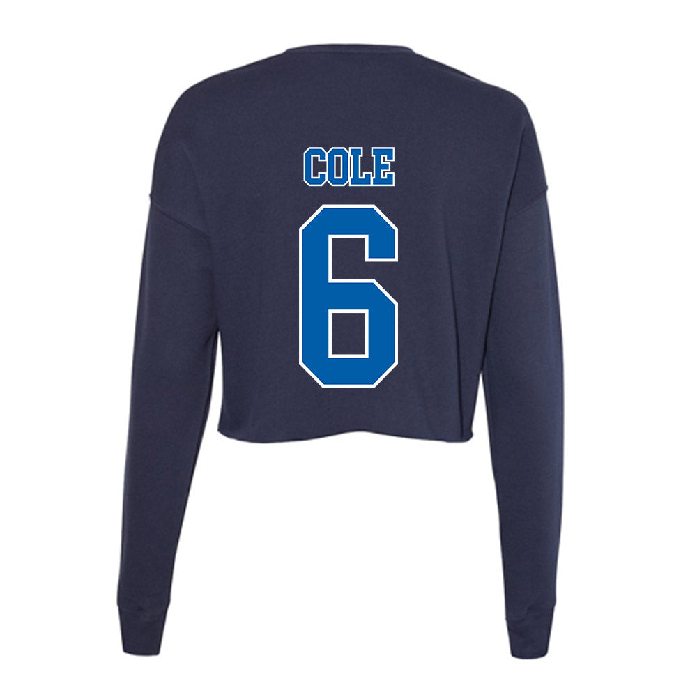 New Orleans - NCAA Women's Volleyball : Peyton Cole - Women's Cropped Crew Fleece-1