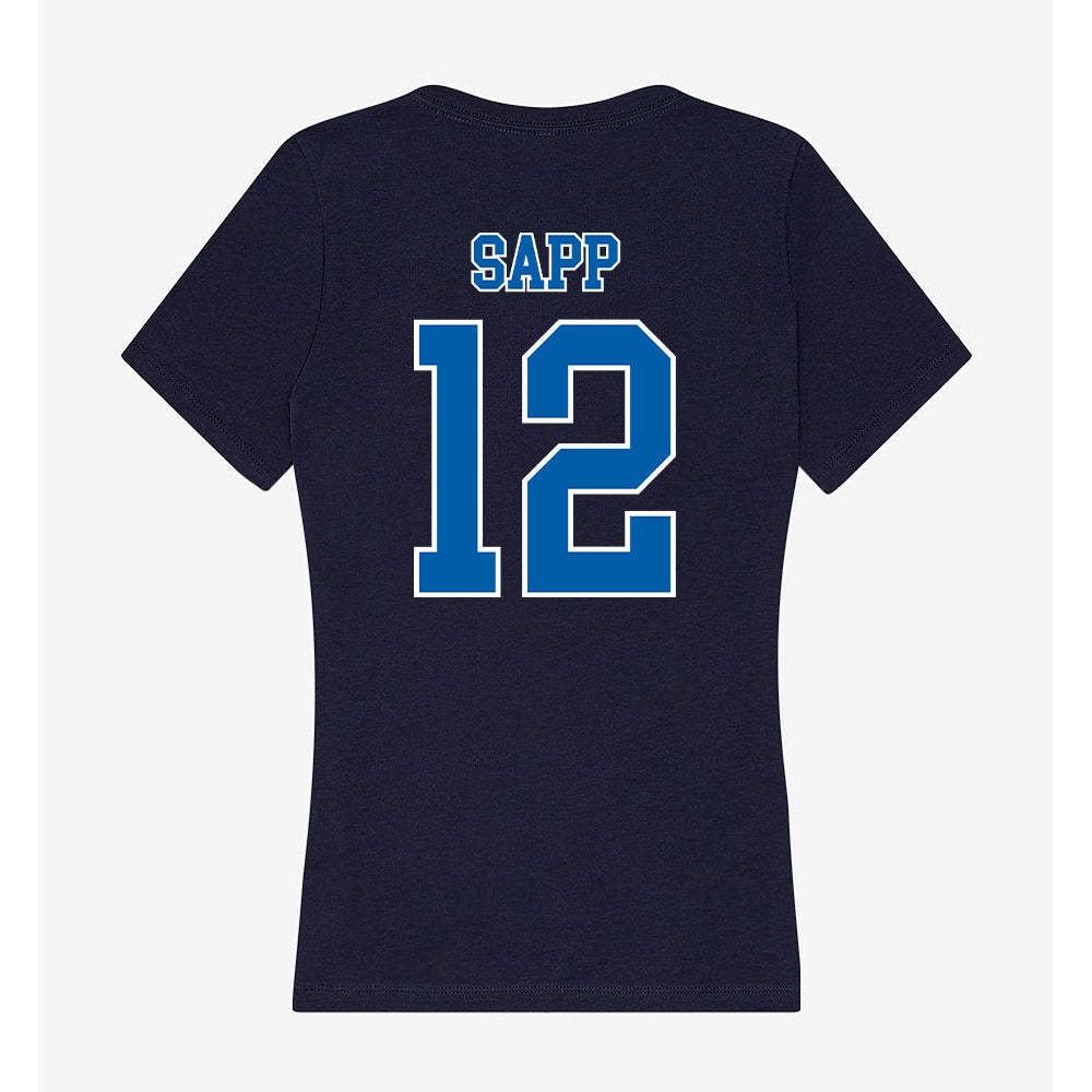 New Orleans - NCAA Women's Volleyball : Vanae Sapp - Women's V-Neck T-Shirt-1