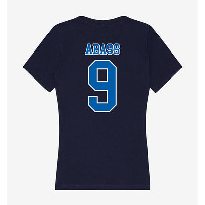 New Orleans - NCAA Men's Basketball : Churchill Abass - Women's V-Neck T-Shirt-1