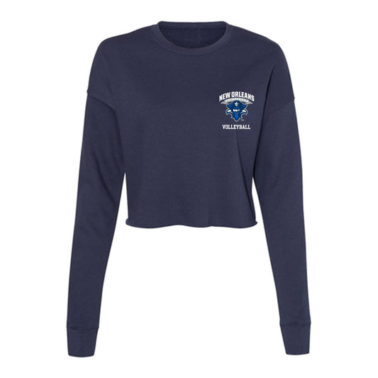 New Orleans - NCAA Women's Volleyball : Peyton Cole - Women's Cropped Crew Fleece-0