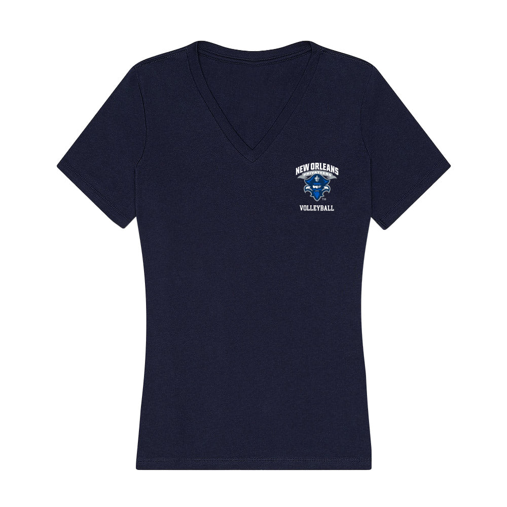 New Orleans - NCAA Women's Volleyball : Estrella Vazquez - Women's V-Neck T-Shirt-0