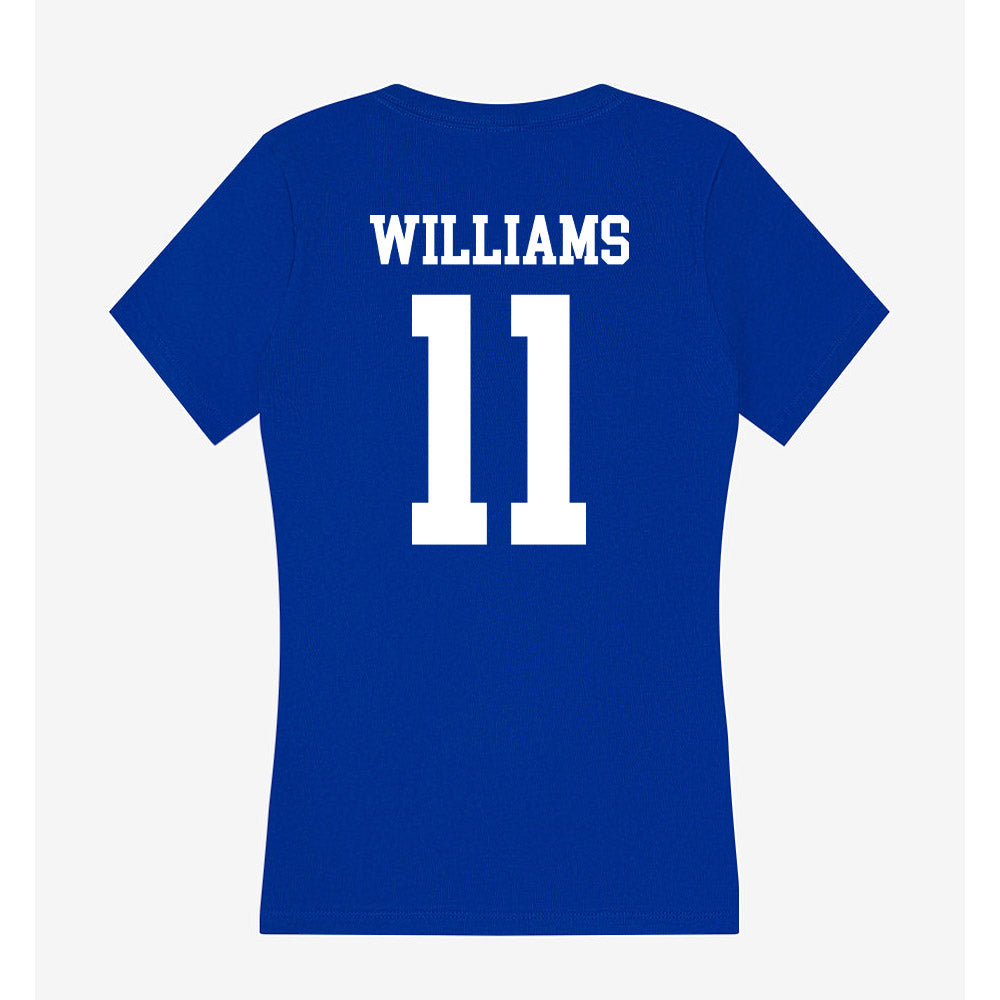 Texas A&M Corpus Christi - NCAA Softball : Malia Williams - Women's V-Neck T-Shirt-1