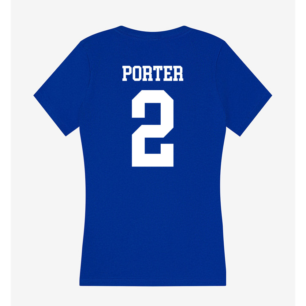 Texas A&M Corpus Christi - NCAA Women's Soccer : Katie Porter - Women's V-Neck T-Shirt-1