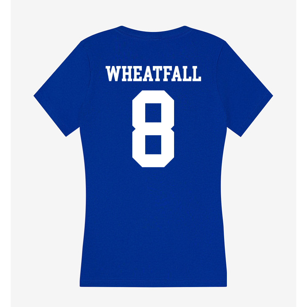 Texas A&M Corpus Christi - NCAA Men's Basketball : Bryson Wheatfall - Women's V-Neck T-Shirt-1