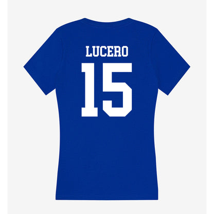 Texas A&M Corpus Christi - NCAA Women's Soccer : Emma Lucero - Women's V-Neck T-Shirt-1