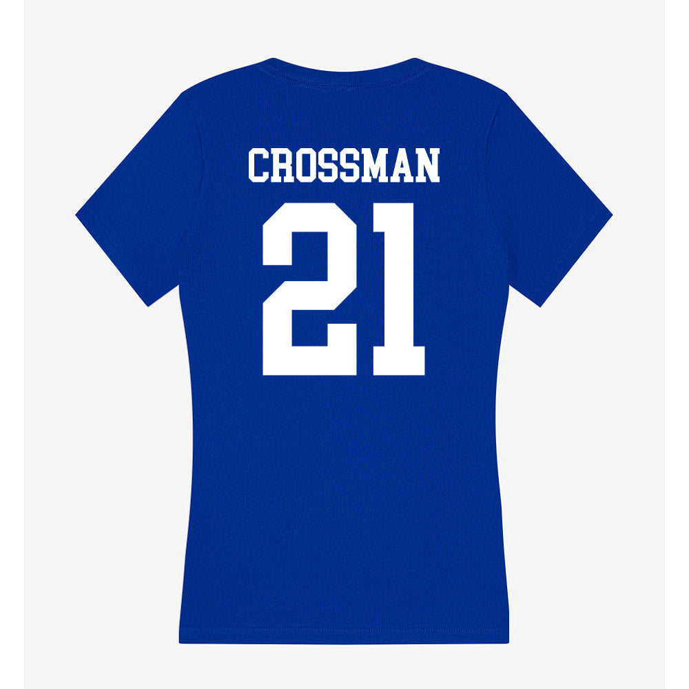 Texas A&M Corpus Christi - NCAA Softball : Katelyn Crossman - Women's V-Neck T-Shirt-1