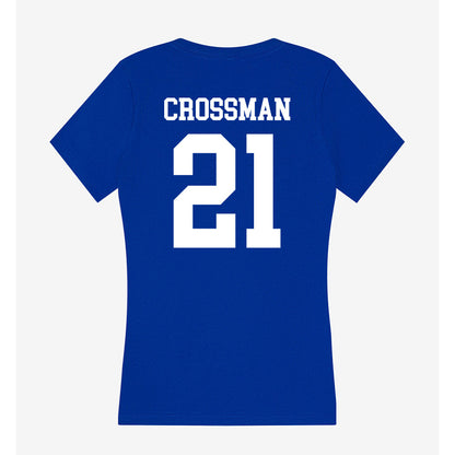 Texas A&M Corpus Christi - NCAA Softball : Katelyn Crossman - Women's V-Neck T-Shirt-1