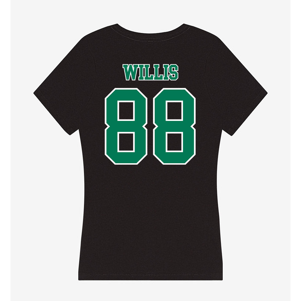 Norfolk State - NCAA Football : Toby Willis - Women's V-Neck T-Shirt-1