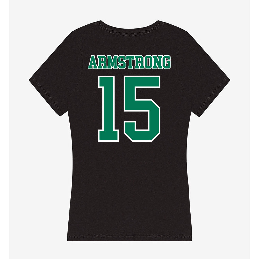 Norfolk State - NCAA Women's Volleyball : Erin Armstrong - Women's V-Neck T-Shirt-1