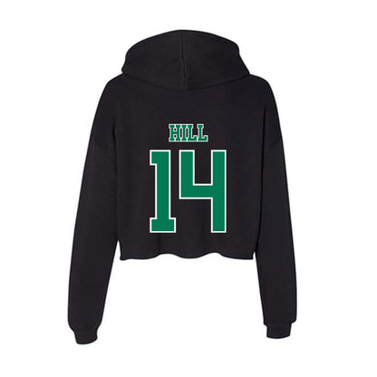 Norfolk State - NCAA Women's Basketball : Jenesis Hill - Women's Crop Fleece Hoodie-1