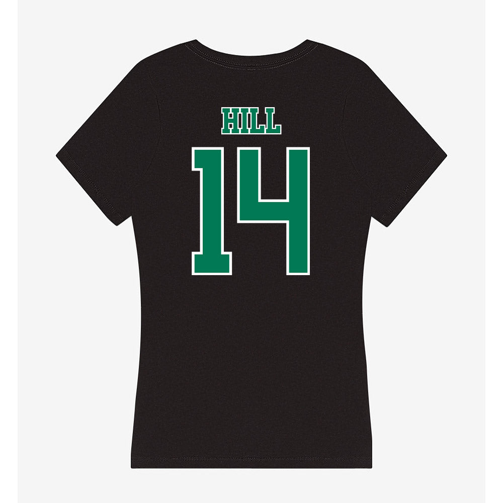 Norfolk State - NCAA Women's Basketball : Jenesis Hill - Women's V-Neck T-Shirt-1