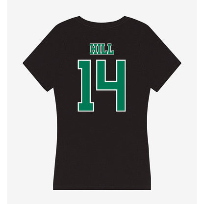 Norfolk State - NCAA Women's Basketball : Jenesis Hill - Women's V-Neck T-Shirt-1