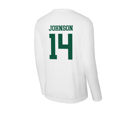 Northern Michigan - NCAA Men's Soccer : Noah Johnson - Activewear Long Sleeve T-Shirt-1