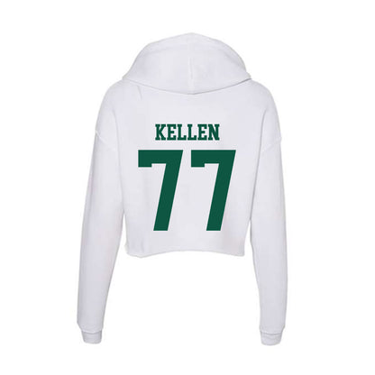 Northern Michigan - NCAA Football : Thomas Kellen - Women's Crop Fleece Hoodie-1