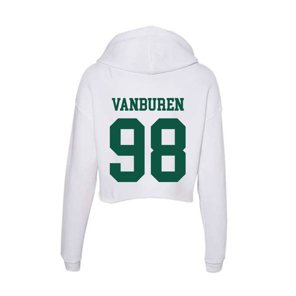 Northern Michigan - NCAA Football : Eli VanBuren - Women's Crop Fleece Hoodie-1