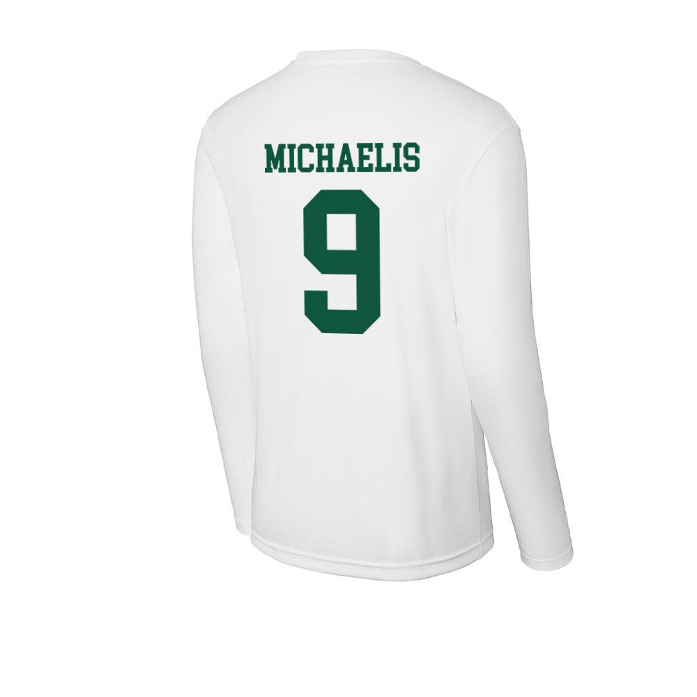 Northern Michigan - NCAA Men's Ice Hockey : Zach Michaelis - Activewear Long Sleeve T-Shirt-1