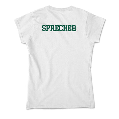 Northern Michigan - NCAA Men's Golf : Russel Sprecher - Soft Style Women’s T-Shirt-1
