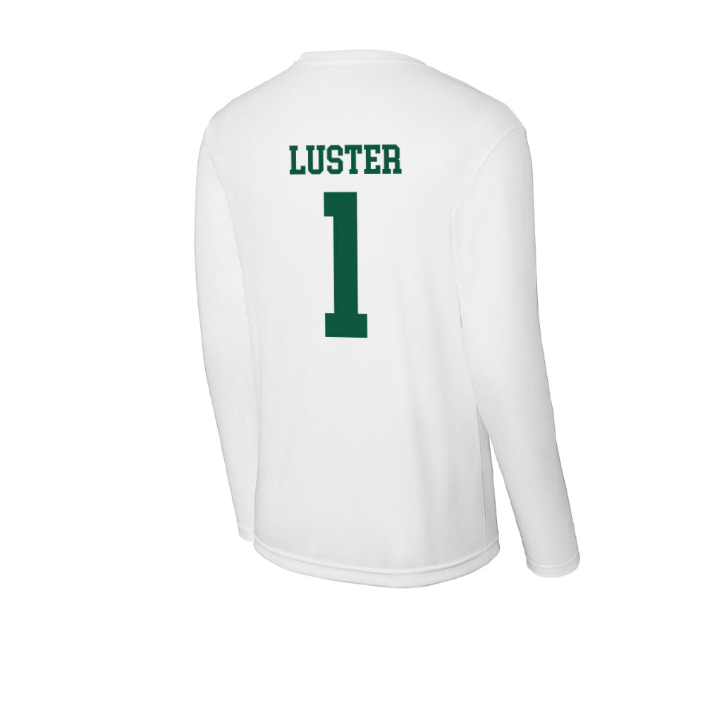 Northern Michigan - NCAA Men's Basketball : Biggie Luster - Activewear Long Sleeve T-Shirt-1
