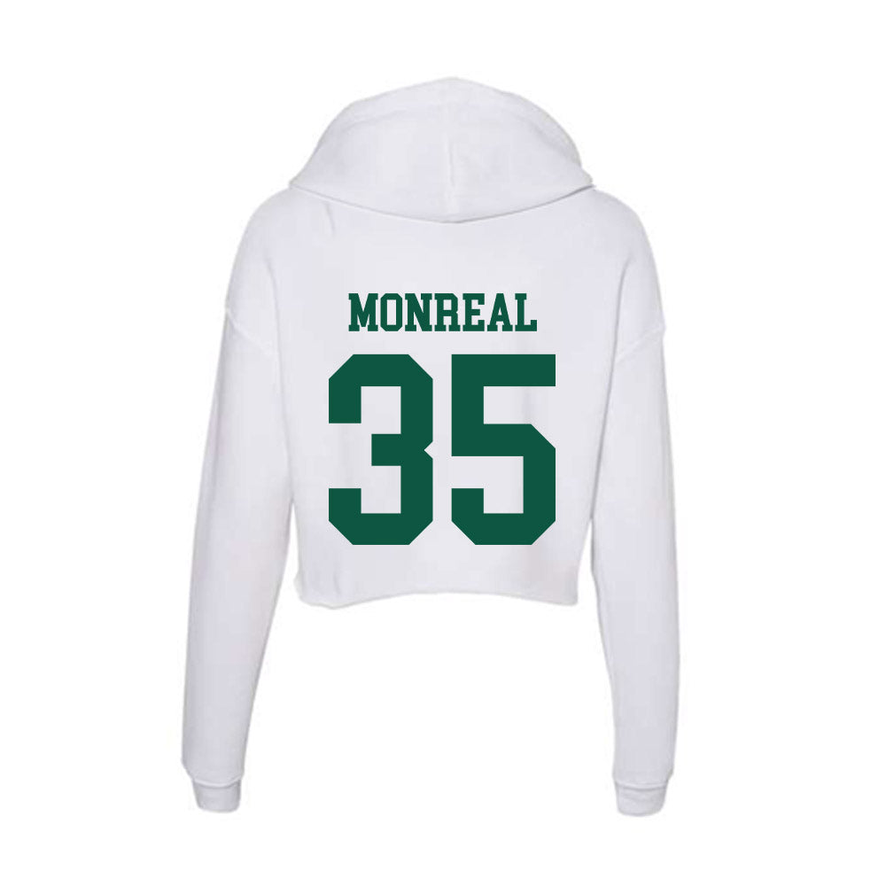 Northern Michigan - NCAA Football : Murphy Monreal - Women's Crop Fleece Hoodie-1