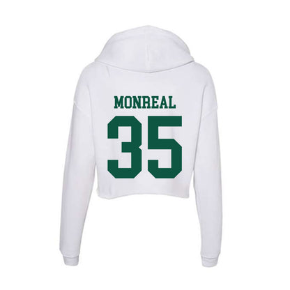 Northern Michigan - NCAA Football : Murphy Monreal - Women's Crop Fleece Hoodie-1